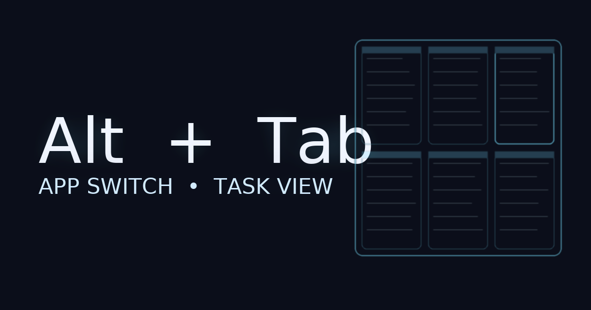 Alt + Tabでアプリ切替のショートカットのアイキャッチ
